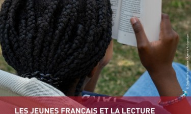 Visuel invitation au webinaire "Les jeunes français et la lecture"