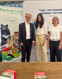 Pascal Perrault, Lilia Hassaine et Bernadette Moreau pour Lire c'est voyager