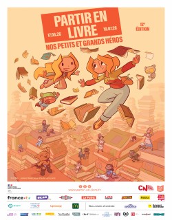 Affiche officielle de la 12e édition de Partir en Livre