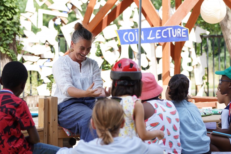 Contes avec Sandrine Gniady, Livres en Herbe © Landry Taillefert