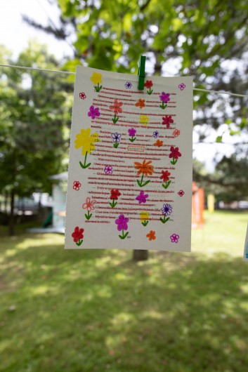 texte décoré Livrodrome Ermont © Laure Ledoux pour le CNL