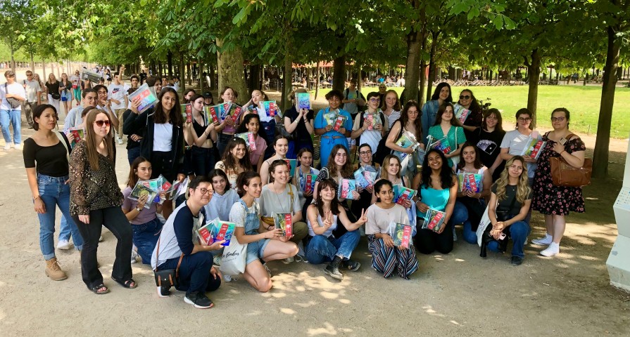 Chasse aux livres dans le Jardin des Tuileries avec Lectrice_à_plein_temps 