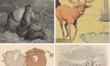 Visuel Les Fables de La Fontaine avec Gallica