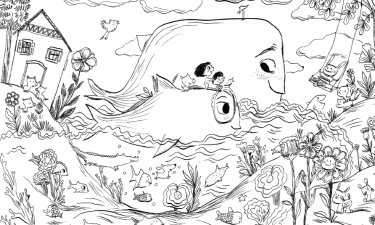  coloriage taxi baleine