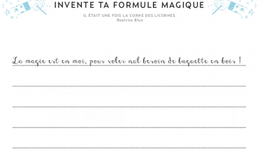 Invente ta formule magique