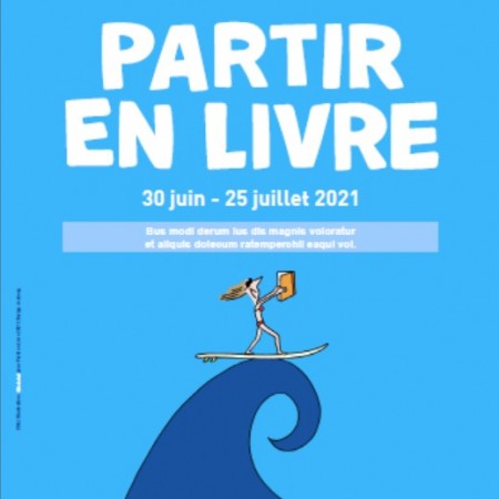 Partir en Livre 2021 - Affiche personnalisable A3