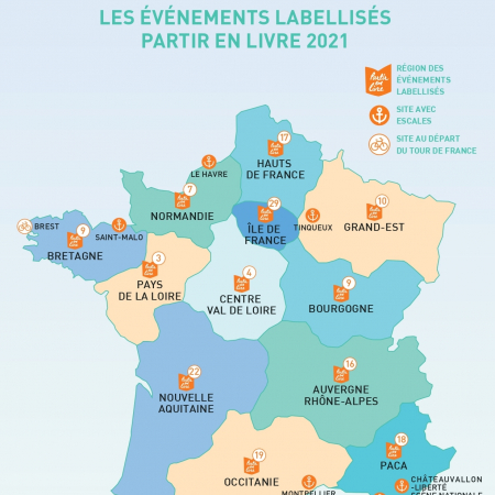 Carte de France des projets labellisés