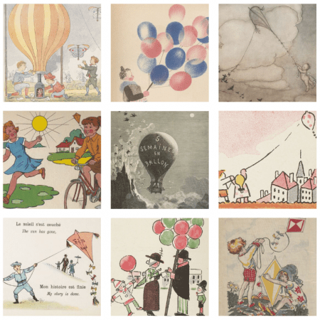 Mémory des cerfs volants et des ballons