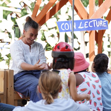Contes avec Sandrine Gniady, Livres en Herbe © Landry Taillefert