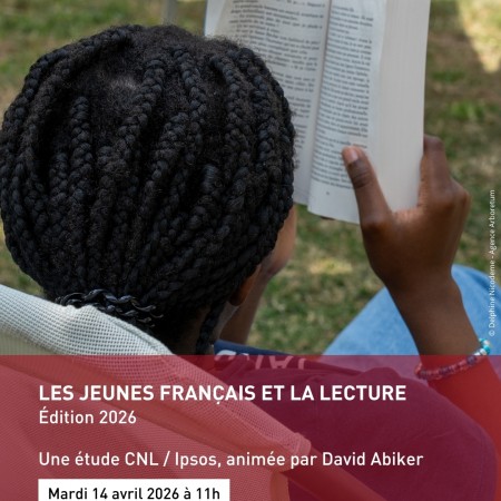 Visuel invitation au webinaire "Les jeunes français et la lecture"