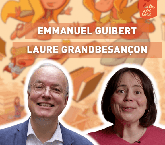 Visuel de Laure Grandbesançon et Emmanuel Guibert parrain et marraine de Partir en Livre
