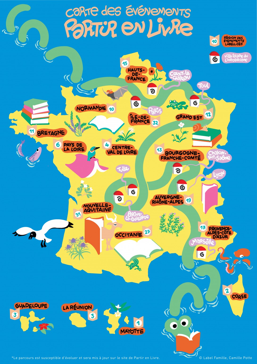 Carte de France des temps forts
